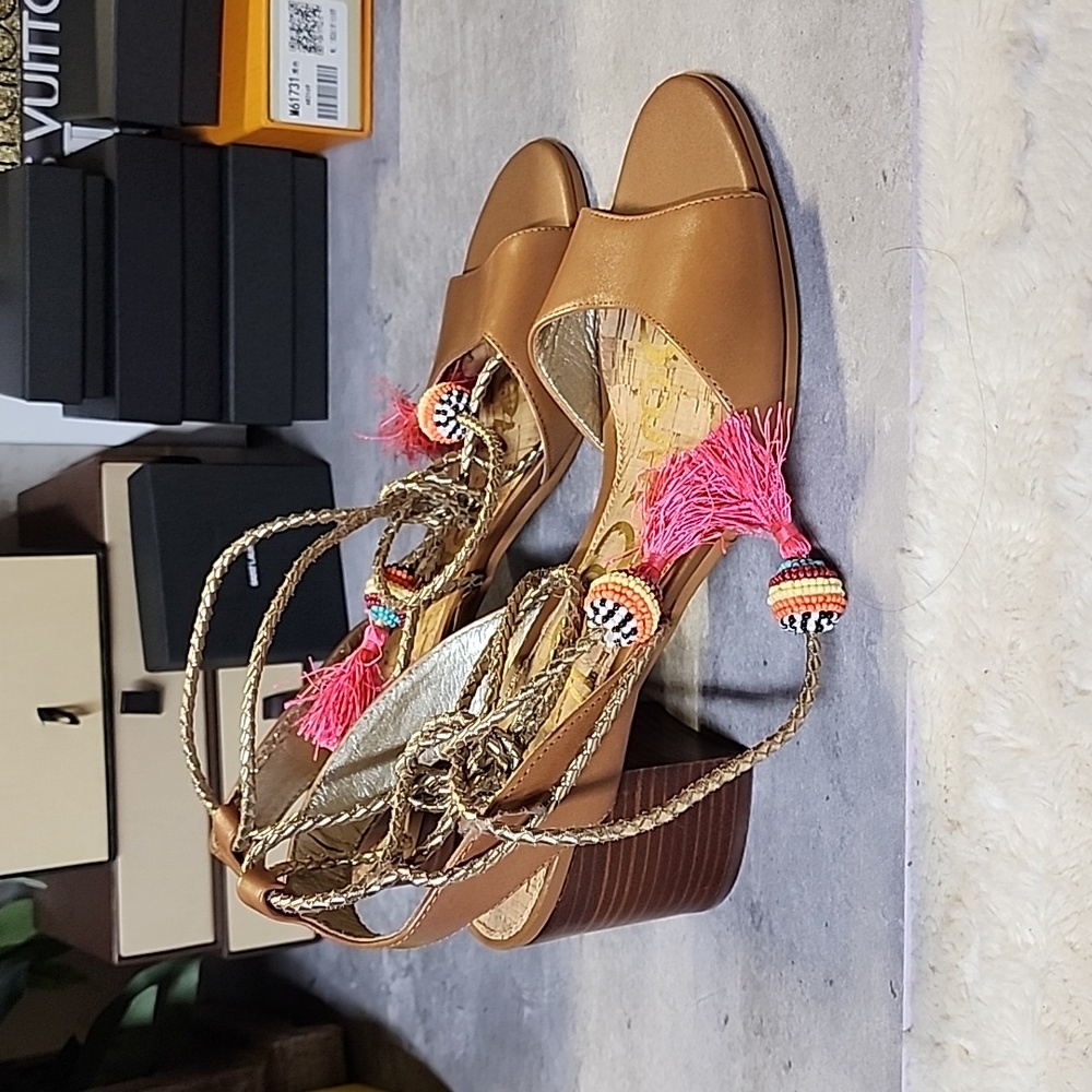 Sam Eldeman ankle wrap sandals - Picture 3 of 11